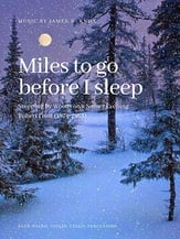 Miles to go before I sleep SATB choral sheet music cover